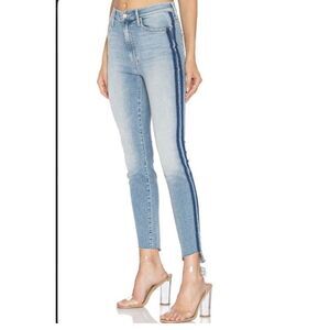 Mother Stunner Zip Ankle Step Fray Light Kitty Racer womens jeans size 27‎